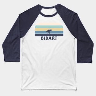 Bidart France Retro Surfer Baseball T-Shirt